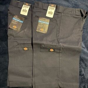 Dickies Men's Flat Front Dark Gray Shorts